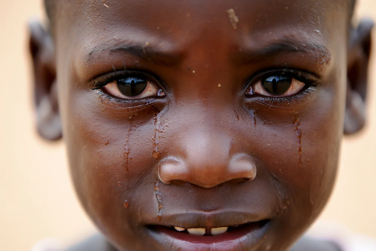 Child benefiting from humanitarian aid